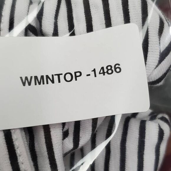 Croft & Barrow XXL White/Navy Stripe Top - Picture 7 of 7